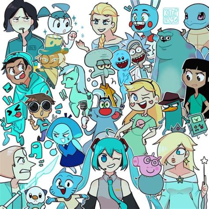 Discover The Enchanting World Of Turquoise Cartoon Characters